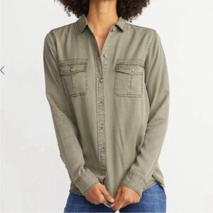 Marine Layer Cheyenne Relaxed Utility Pockets Short Dusty Olive Medium